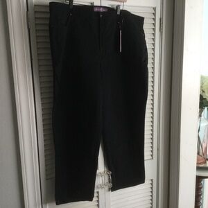 Gloria Vanderbilt  Amanda Black Jeans 24W Average